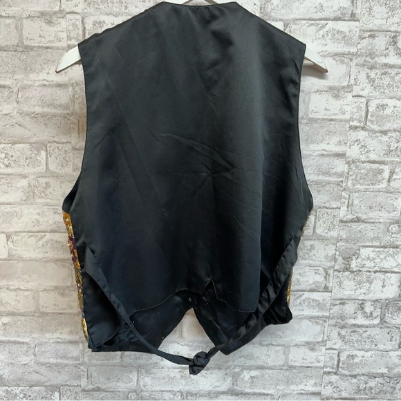 BALI Rama design beaded colorful vest large retro 20s‎ - Picture 6 of 7